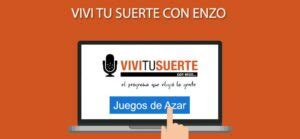 viví tu suerte con enzo loterías de hoy|Viví tu Suerte con Enzo